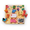 Crocodile Creek 123 Barnyard 10-Piece Wood Puzzle For Kids 1 Crocodile Creek 123 Barnyard 10-Piece Wood Puzzle For Kids -Charming Home Shop 123 Barnyard 10Piece Wood Puzzle for Kids 31002 01