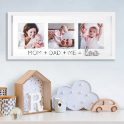 Malden 4x4 Mom, Dad And Me Wood Collage Picture Frame, 15x7 -Charming Home Shop 4x4 MomDadMe Wood Collage Picture Frame 3569344 03