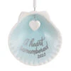 Hallmark A Heart Remembered 2023 Porcelain Ornament -Charming Home Shop A Heart Remembered Seashell Keepsake Ornament 1799QHX3037 01