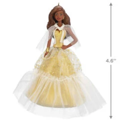 Hallmark 2023 Black Holiday Barbie™ Ornament -Charming Home Shop African American Holiday Barbie Keepsake Ornament 2199QXR8217 03