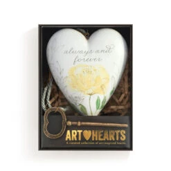 Demdaco Always & Forever Art Heart With Key Stand -Charming Home Shop Always Forever Heart Sculpture With Key 1003480432 04