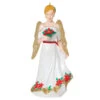 Hallmark Christmas Angels Good Cheer Ornament -Charming Home Shop Angel in Red Flowers Dress Keepsake Ornament 2499QXR8267 01