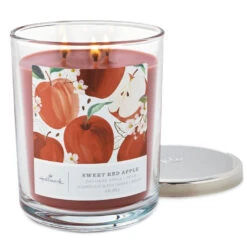 Hallmark Sweet Red Apple 3-Wick Jar Candle, 16 Oz. 6 Hallmark Sweet Red Apple 3-Wick Jar Candle, 16 Oz. -Charming Home Shop Apple Grove 3Wick Jar Candle 1BGC1080 02