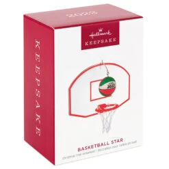 Hallmark Basketball Star 2023 Ornament -Charming Home Shop Basketball Goal and Ball Keepsake Ornament 1399QGO2699 04