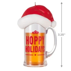 Hallmark Hoppy Holidays Ornament -Charming Home Shop Beer Mug With Santa Hat Keepsake Ornament 1799QGO2847 03