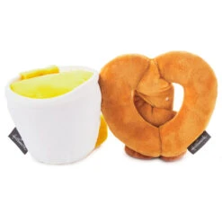Hallmark Better Together Pretzel And Cheese Dip Magnetic Plush, 5" -Charming Home Shop Better Together Pretzel and Cheese Dip Magnetic Plush 1KID2093 03