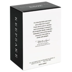 Hallmark Happy Halloween! Ornament -Charming Home Shop Black Cat Pumpkin Diorama Keepsake Ornament 1799QFO5311 05