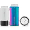 BruMate Rainbow Titanium Stainless Steel 3-in-1 Can Cooler, 12/16 Oz. 1 BruMate Rainbow Titanium Stainless Steel 3-in-1 Can Cooler, 12/16 Oz. -Charming Home Shop Bright Rainbow 3in1 Can Cooler HT16ELE 01