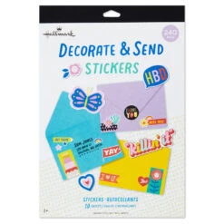 Hallmark Decorate And Send Colorful Sticker Book 9 Hallmark Decorate And Send Colorful Sticker Book -Charming Home Shop Bulk Pack of Colorful Stickers for Kids 3SSJ1201 04