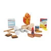 Mud Pie My Campfire Toy Set, 30 Pieces -Charming Home Shop Campfire Play Set and Drawstring Bag 10760016 01