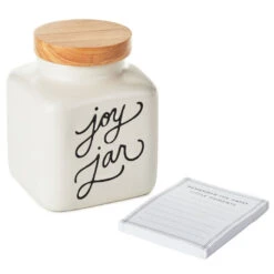 Hallmark Ceramic Joy Jar And Notepad, Set Of 2 -Charming Home Shop Ceramic Joy Jar and Note Pad 1SNN1080 03