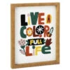 Hallmark Color Full Life Framed Quote Sign, 8x10 -Charming Home Shop Color Full Life Framed Embroidered Quote Sign 1SNN1078 01