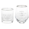 Hallmark Lowball And Stemless Wine Glass, Set Of 2