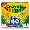 Crayola Washable Markers, 40-Count -Charming Home Shop Crayola Big 40 Box of Washable Markers 587858 01