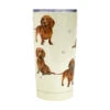 E&S Pets Dachshund Stainless Steel Tumbler, 20 Oz. 2 E&S Pets Dachshund Stainless Steel Tumbler, 20 Oz. -Charming Home Shop Dachshunds on Cream Stainless Steel Tumbler 11513 01
