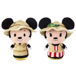 Hallmark Itty Bittys® Walt Disney World 50th Anniversary Jungle Cruise Mickey And Minnie Plush, Set Of 3 -Charming Home Shop Disney Jungle Cruise Boat Mickey and Minnie itty bittys 1KDD2118 03