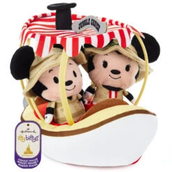 Hallmark Itty Bittys® Walt Disney World 50th Anniversary Jungle Cruise Mickey And Minnie Plush, Set Of 3 -Charming Home Shop Disney Jungle Cruise Boat Mickey and Minnie itty bittys 1KDD2118 05