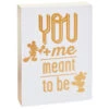 Hallmark Disney Mickey And Minnie Meant To Be Quote Sign -Charming Home Shop Disney Mickey and Minnie Meant to Be Sentiment 1DYG2049 01