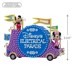 Hallmark Disney Mickey Mouse Disney's Electrical Parade Musical Ornament With Light -Charming Home Shop Disneys Electrical Parade Float Keepsake Ornament 2999QXD6729 03