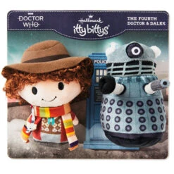 Hallmark Itty Bittys® Doctor Who The Fourth Doctor And Dalek Plush, Set Of 2 -Charming Home Shop Doctor Who Fourth Doctor and Dalek Plush itty bittys 1KDD2078 03