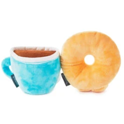 Hallmark Better Together Donut And Coffee Magnetic Plush, 5" -Charming Home Shop Donut and Coffee Magnetic Plush 1KID2092 03