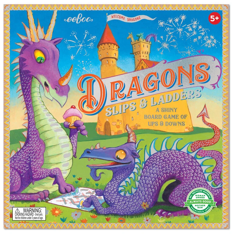 Eeboo Dragons Slips And Ladders Board Game 3 Eeboo Dragons Slips And Ladders Board Game
