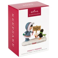 Hallmark Frosty Friends 2023 Ornament -Charming Home Shop Eskimo and Penguin Keepsake Ornament 1699QXR8029 04