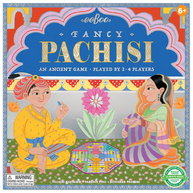 Eeboo Fancy Pachisi Board Game 3 Eeboo Fancy Pachisi Board Game