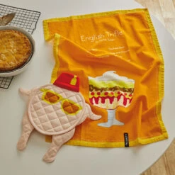 Hallmark Friends Rachel's English Trifle Tea Towel And Turkey Pot Holder, Set Of 2 5 Hallmark Friends Rachel's English Trifle Tea Towel And Turkey Pot Holder, Set Of 2 -Charming Home Shop Friends Rachels Trifle Tea Towel and Turkey Hot Pad 1PCL1016 02