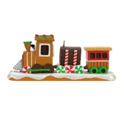 Hallmark Season’s Treatings Ornament -Charming Home Shop Gingerbread Train Keepsake Ornament 1699QXR8009 06