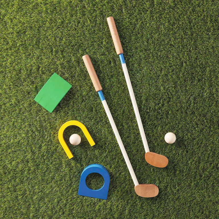 Mud Pie Golf Wood Toy Set, 7 Pieces 4 Mud Pie Golf Wood Toy Set, 7 Pieces - Image 2