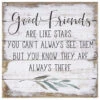 Good Friends Petite Pallet 8" Wood Quote Sign -Charming Home Shop Good Friends Wood Quote Sign PET15408 01