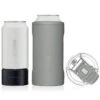 BruMate Matte Gray Stainless Steel 3-in-1 Can Cooler, 12/16 Oz. -Charming Home Shop Gray 3in1 Can Cooler HT16G 01