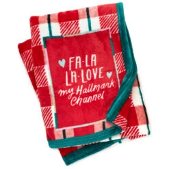 Hallmark Channel Fa-La-La-Love Plaid Blanket, 50x60 -Charming Home Shop Hallmark Channel FaLaLaLove Plaid Blanket 1XKT3520 03
