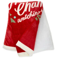 Hallmark Channel Red Oversized Blanket, 60x80 -Charming Home Shop Hallmark Channel FamilySized Blanket 1XKT3505 03