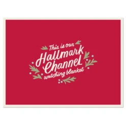 Hallmark Channel Red Oversized Blanket, 60x80 -Charming Home Shop Hallmark Channel FamilySized Blanket 1XKT3505 04