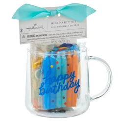 Hallmark Happy Birthday Glass Mug Party Kit -Charming Home Shop Happy Birthday Glass Mug Gift Set 1BIR1270 02