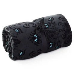 Hallmark Disney The Haunted Mansion Glow-in-the-Dark Throw Blanket, 50x60 -Charming Home Shop Haunted Mansion Wallpaper Pattern Fuzzy Blanket 1HGN1280 03