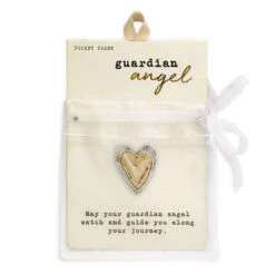 Demdaco Guardian Angel Heart Token -Charming Home Shop Heart Pocket Token 1008100033 03