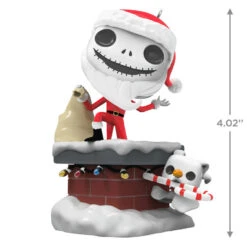 Hallmark Disney Tim Burton's The Nightmare Before Christmas Jack Skellington And Zero Funko POP!® Ornament -Charming Home Shop Jack Skellington and Zero Funko Keepsake Ornament 2699QXD6709 03