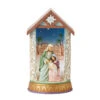 Enesco Jim Shore Holy Family Lighted Diorama Figurine, 5.51"