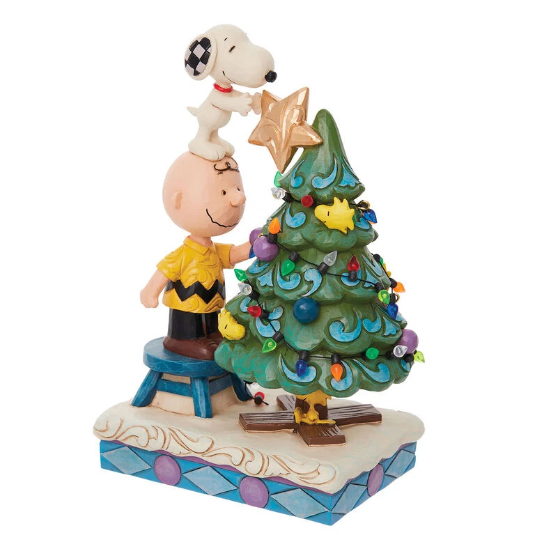 Enesco Jim Shore Peanuts Finishing Touches Charlie Brown & Snoopy Figurine, 8.4" 4 Enesco Jim Shore Peanuts Finishing Touches Charlie Brown & Snoopy Figurine, 8.4" - Image 2
