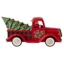 Enesco Jim Shore Highland Glen Santa Driving Red Truck Figurine, 5.71" H 5 Enesco Jim Shore Highland Glen Santa Driving Red Truck Figurine, 5.71" H -Charming Home Shop Jim Shore Santa Driving Red Truck Figurine 6012862 02
