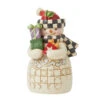 Enesco Jim Shore Mini Snowman With Checkered Hat And Scarf Figurine, 3.54" -Charming Home Shop Jim Shore Snowman Carrying Holiday Presents Figurine 6012958 01