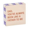 Like A Father To Me Funny Wood Quote Sign, 4x4 2 Like A Father To Me Funny Wood Quote Sign, 4x4 -Charming Home Shop Like a Father to Me Funny Wood Quote Sign for Dad 115854 01