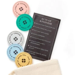 Hallmark Little World Changers™ And Kind Culture Co. The Doll Kind Dark Skin Girl, 12" 14 Hallmark Little World Changers™ And Kind Culture Co. The Doll Kind Dark Skin Girl, 12" -Charming Home Shop Little World Changers Dark Skin Girl Doll With Tokens 1KID2086 05