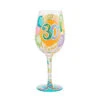 Lolita Happy 30th Birthday Handpainted Wine Glass, 15 Oz. -Charming Home Shop Lolita 30th Birthday Wine Glass 6010651 01