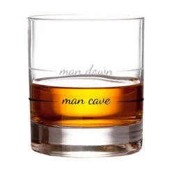 Man Cave Man Down Rocks Glass, 10 Oz. -Charming Home Shop Man Cave Man Down Rocks Glass PRC6002 03