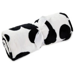 Hallmark Disney Mickey Mouse Silhouettes Throw Blanket, 50x60 7 Hallmark Disney Mickey Mouse Silhouettes Throw Blanket, 50x60 -Charming Home Shop Mickey Mouse Silhouette BlackWhite Plush Blanket 1DYG2056 03