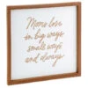 Hallmark Moms Love In Big Ways Wood Quote Sign -Charming Home Shop Moms Love in Big Ways Wood Quote Sign 1SNN1036 01